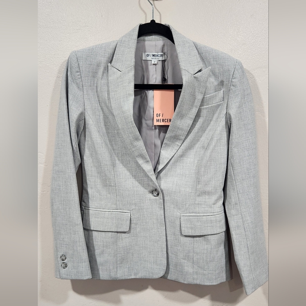 Of / Mercer Light Gray Casual Blazer Size 0